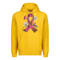 Cancer Ribbon Stethoscope Daisy Butterfly Premium Hoodie | Teevron