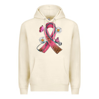 Tofu Cancer Ribbon Stethoscope Daisy Butterfly Premium Hoodie - Artiststas