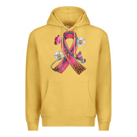 Antique Gold Cancer Ribbon Stethoscope Daisy Butterfly Premium Hoodie - Artiststas