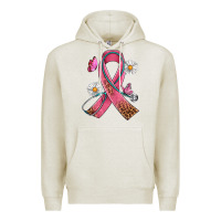 Oatmeal Heather Cancer Ribbon Stethoscope Daisy Butterfly Premium Hoodie - Artiststas