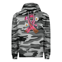 Slate Camo Cancer Ribbon Stethoscope Daisy Butterfly Premium Hoodie - Artiststas