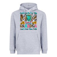 Heather Grey god gifted me two titles mom and grandma and i roc Heavyweight Hoodie - RanaPortraitStore
