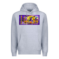 Heather Grey spooky squad mug Premium Hoodie - BundleAndBundleShop