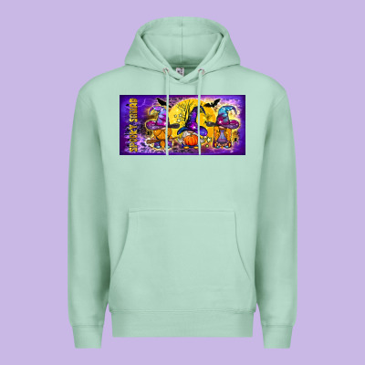 Spooky Squad Mug Premium Hoodie Designed By Bundleandbundleshop