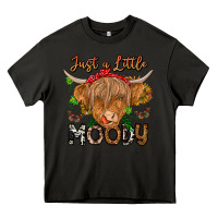 Asphalt Just a Little Moody Heavy Core Tee - CowhideDigitalArt