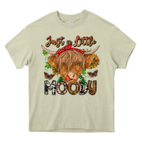 Mossy Just a Little Moody Heavy Core Tee - CowhideDigitalArt