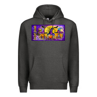 Charcoal Heather spooky squad mug Premium Hoodie - BundleAndBundleShop