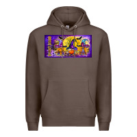 Coffee spooky squad mug Premium Hoodie - BundleAndBundleShop
