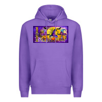 Purple spooky squad mug Premium Hoodie - BundleAndBundleShop