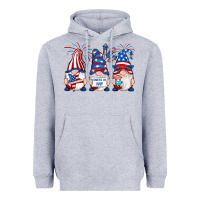 Heather Grey fourth of july gnomes Heavyweight Hoodie - RanaPortraitStore