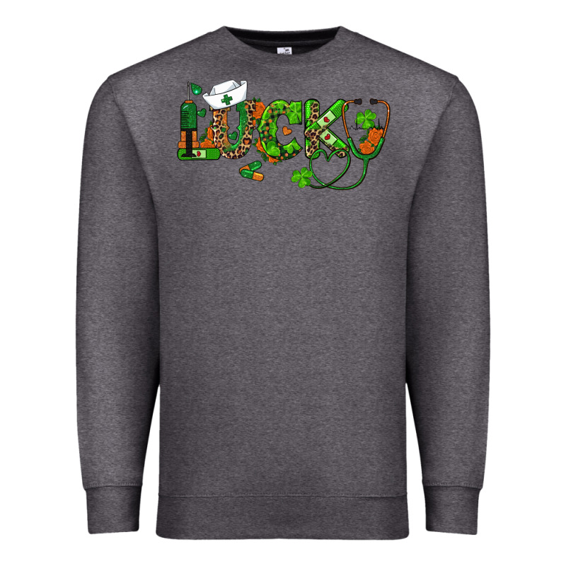 St Patricks Day Lucky Nurse Premium Sweatshirt by RanaPortraitStore | Teevron