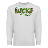 Dove Grey st patricks day lucky nurse Premium Sweatshirt - RanaPortraitStore