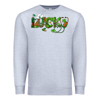 Heather Grey st patricks day lucky nurse Premium Sweatshirt - RanaPortraitStore