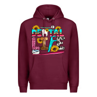 Burgundy dental life Premium Hoodie - Artiststas