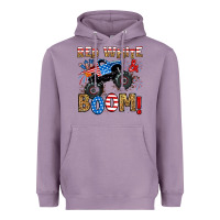 Lavender red white boom monster truck Heavyweight Hoodie - RanaPortraitStore