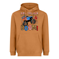 Meerkat red white boom monster truck Heavyweight Hoodie - RanaPortraitStore