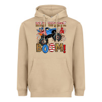 Mushroom red white boom monster truck Heavyweight Hoodie - RanaPortraitStore