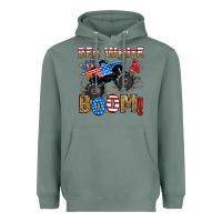Sage red white boom monster truck Heavyweight Hoodie - RanaPortraitStore
