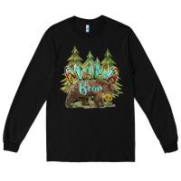 Black mama bear trees Long Sleeve Tee - BarkalooDesign