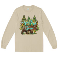 Mushroom mama bear trees Long Sleeve Tee - BarkalooDesign