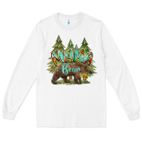 White mama bear trees Long Sleeve Tee - BarkalooDesign