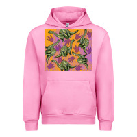 Fuchsia Pink dinosaur brontosaurus Urban Hoodie - Artiststas