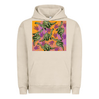 Pigment French Oak dinosaur brontosaurus Urban Hoodie - Artiststas