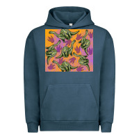 Pigment Midnight Navy dinosaur brontosaurus Urban Hoodie - Artiststas