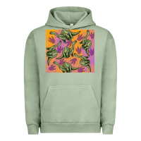 Pigment Oil Green dinosaur brontosaurus Urban Hoodie - Artiststas