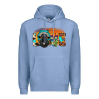 Colony Blue love black angus indian headdress Premium Hoodie - JahusDesignShop