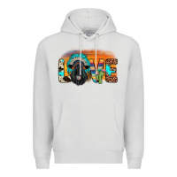 Dove Grey love black angus indian headdress Premium Hoodie - JahusDesignShop