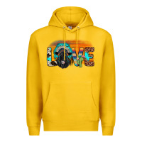 Love Black Angus Indian Headdress Premium Hoodie | Teevron