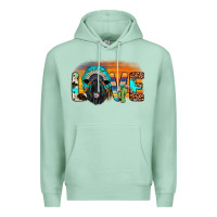 Seafoam love black angus indian headdress Premium Hoodie - JahusDesignShop