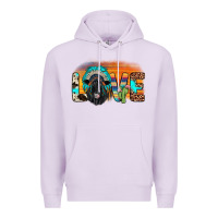 Love Black Angus Indian Headdress Premium Hoodie | Teevron