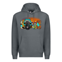 Rock love black angus indian headdress Premium Hoodie - JahusDesignShop