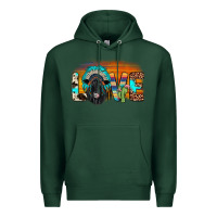 Sports Green love black angus indian headdress Premium Hoodie - JahusDesignShop