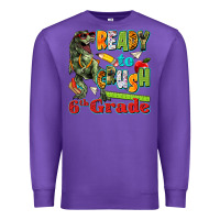 Purple ready to crush sixth grade Premium Sweatshirt - texasbilliewilder