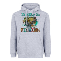 Heather Grey i'd rather be fishing Heavyweight Hoodie - RanaPortraitStore