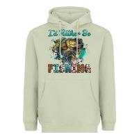 Matcha i'd rather be fishing Heavyweight Hoodie - RanaPortraitStore