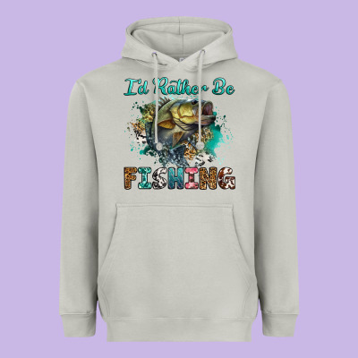 Heavyweight Hoodie i'd rather be fishing