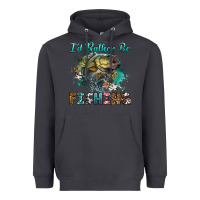 Smoke i'd rather be fishing Heavyweight Hoodie - RanaPortraitStore