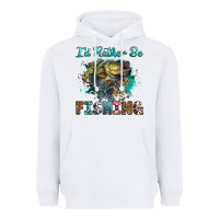 White i'd rather be fishing Heavyweight Hoodie - RanaPortraitStore