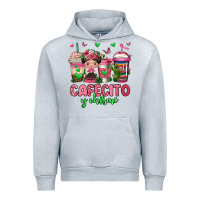 Heather Grey cafecito y chisme coffee cups Urban Hoodie - Jasminsmagicworld