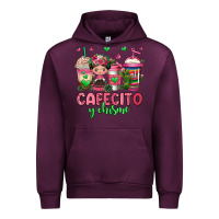 Mauve Wine cafecito y chisme coffee cups Urban Hoodie - Jasminsmagicworld