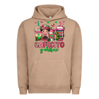 Pigment Burro cafecito y chisme coffee cups Urban Hoodie - Jasminsmagicworld