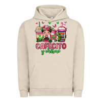 Pigment French Oak cafecito y chisme coffee cups Urban Hoodie - Jasminsmagicworld