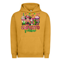Pigment Peanut Butter cafecito y chisme coffee cups Urban Hoodie - Jasminsmagicworld