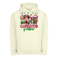 Pigment Pistachio cafecito y chisme coffee cups Urban Hoodie - Jasminsmagicworld