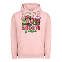 Pigment Salmon cafecito y chisme coffee cups Urban Hoodie - Jasminsmagicworld