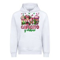 White cafecito y chisme coffee cups Urban Hoodie - Jasminsmagicworld